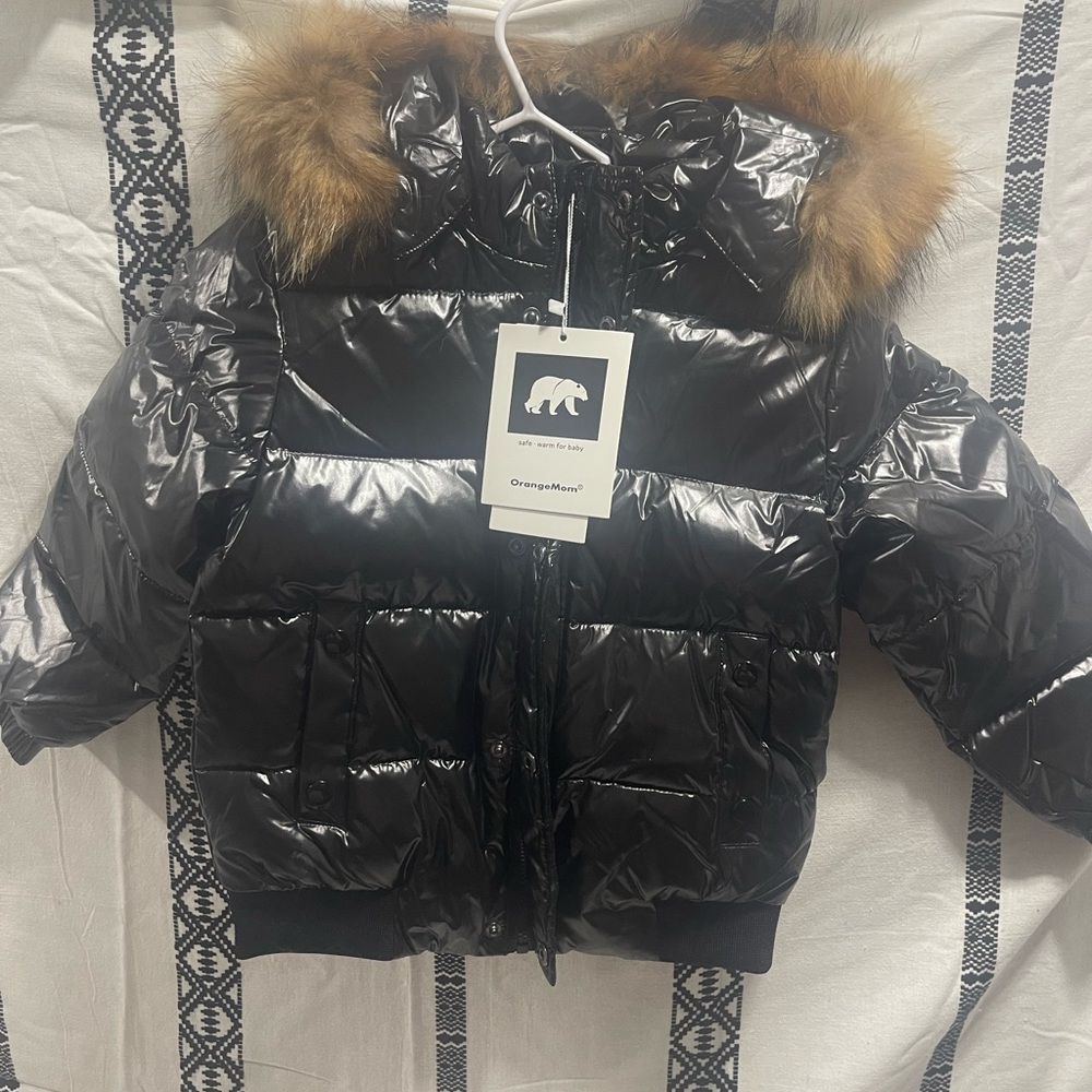 Shiney puffer coat